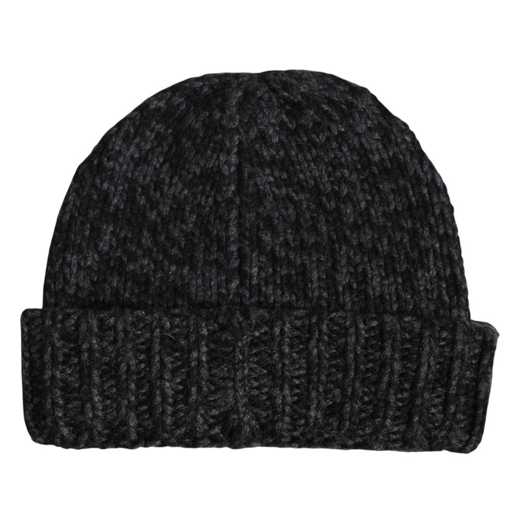 Dolce & Gabbana Gray Cashmere Knitted Winter Beanie Hat