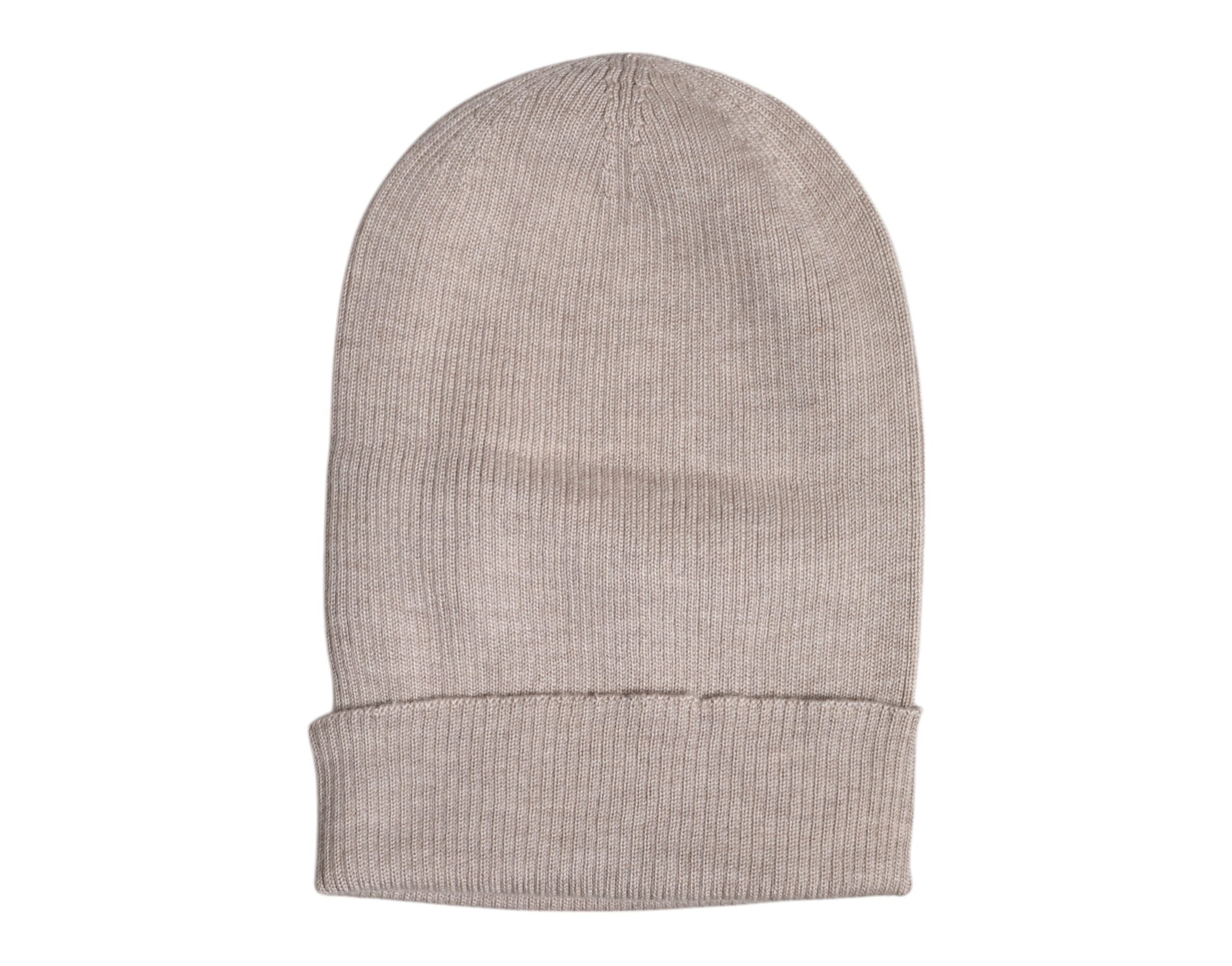 Dolce & Gabbana Beige Cashmere Knitted Winter Beanie Hat