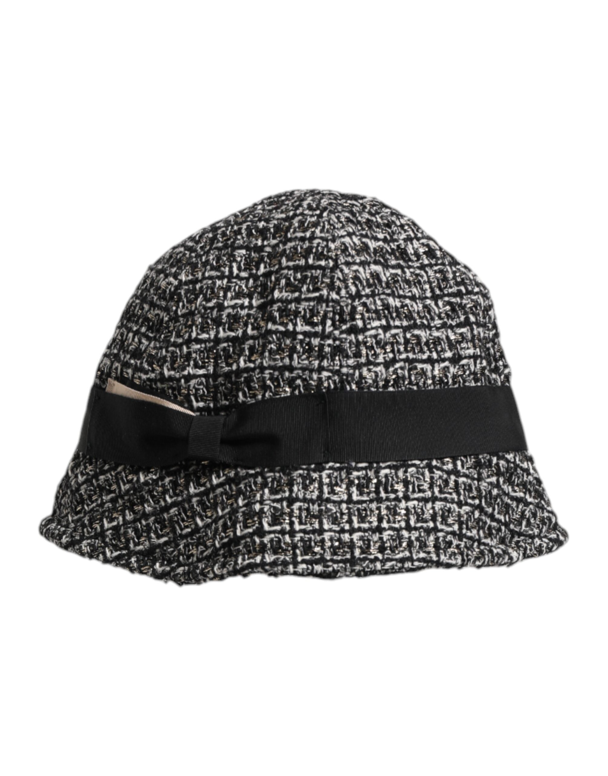 Dolce & Gabbana Black Cotton Blend Bucket Hat