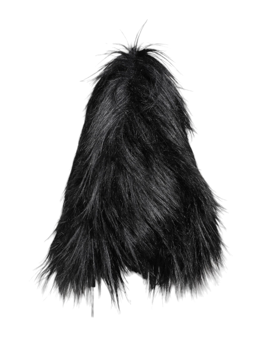 Dolce & Gabbana Black Acrylic Fur Womens Bucket Hat