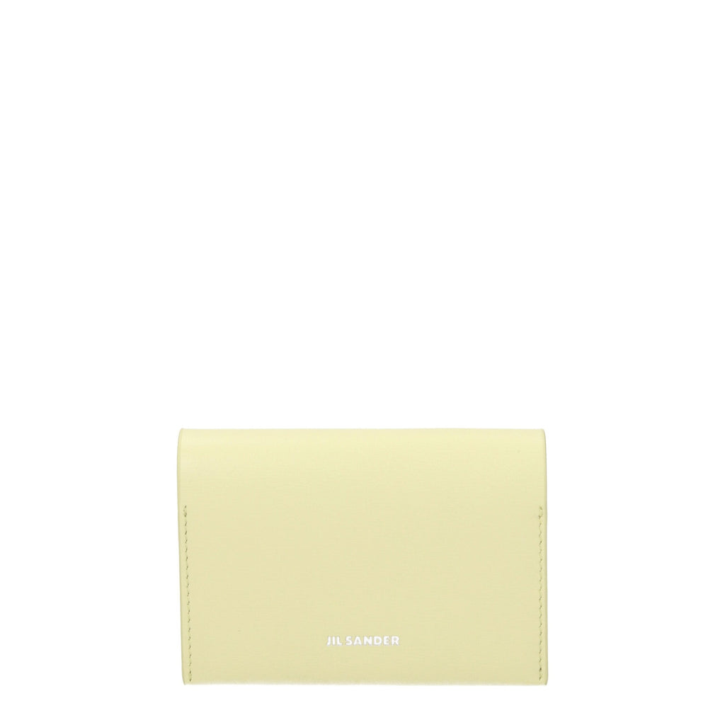 Jil Sander Yellow Leather Cardholder