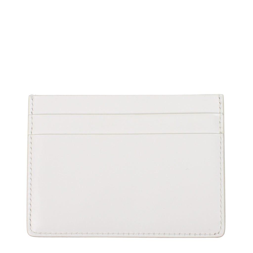 Jil Sander White Leather Cardholder