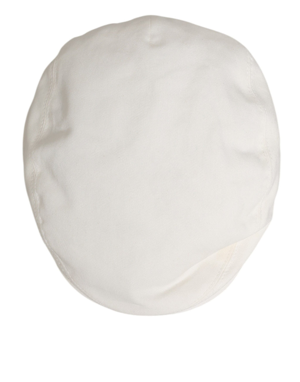 Dolce & Gabbana White Cotton Newsboy Cloth Capello Men Cap Hat
